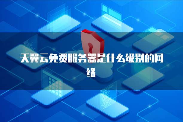 天翼云免费服务器是什么级别的网络