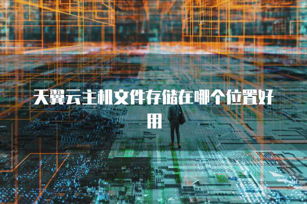 天翼云主机文件存储在哪个位置好用