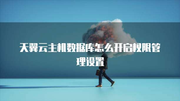 天翼云主机数据库怎么开启权限管理设置
