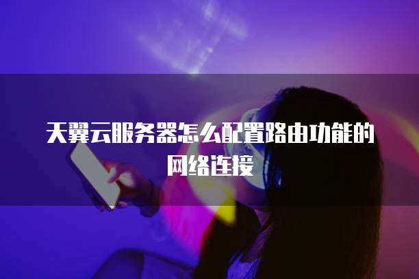 天翼云服务器怎么配置路由功能的网络连接