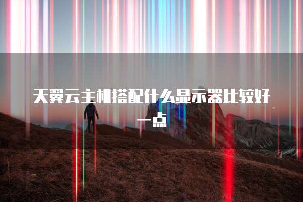 天翼云主机搭配什么显示器比较好一点