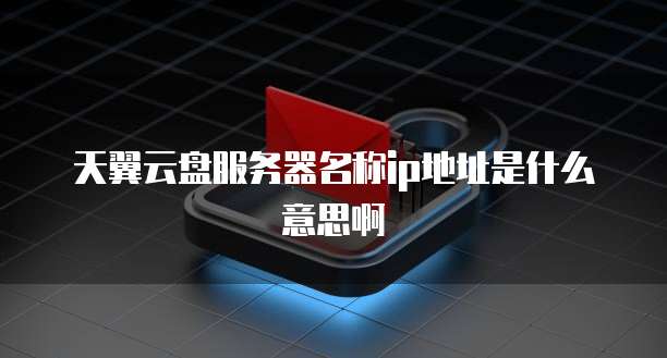 天翼云盘服务器名称ip地址是什么意思啊
