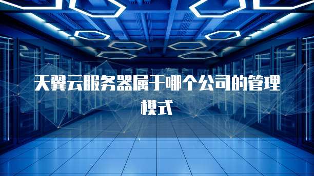 天翼云服务器属于哪个公司的管理模式