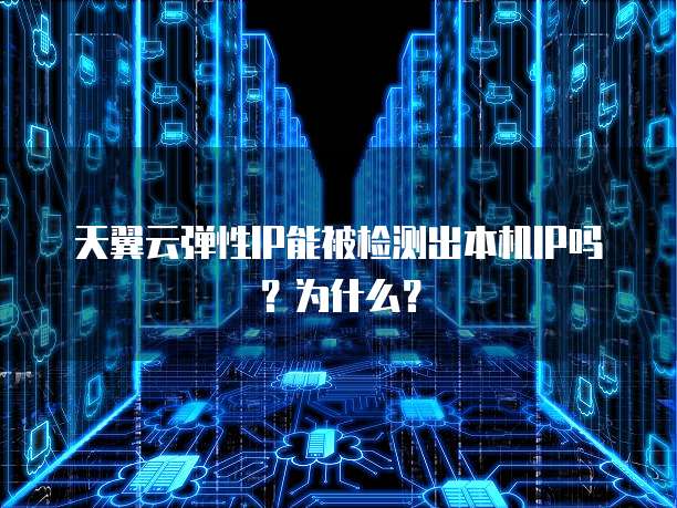 天翼云弹性IP能被检测出本机IP吗？为什么？