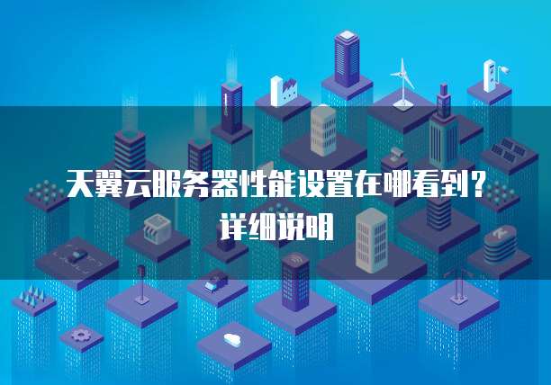 天翼云服务器性能设置在哪看到？详细说明