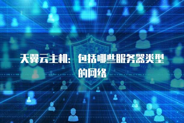 天翼云主机：包括哪些服务器类型的网络