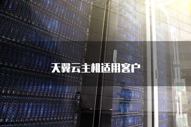 天翼云主机适用客户