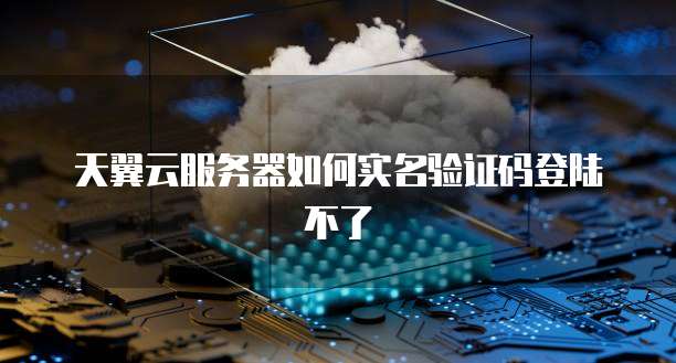 天翼云服务器如何实名验证码登陆不了