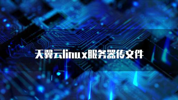 天翼云linux服务器传文件
