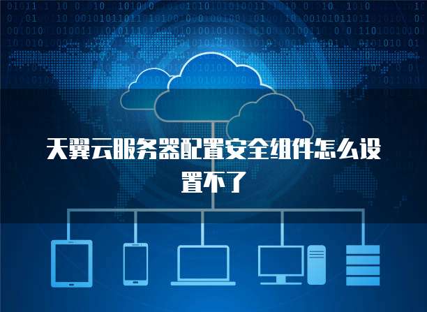 天翼云服务器配置安全组件怎么设置不了