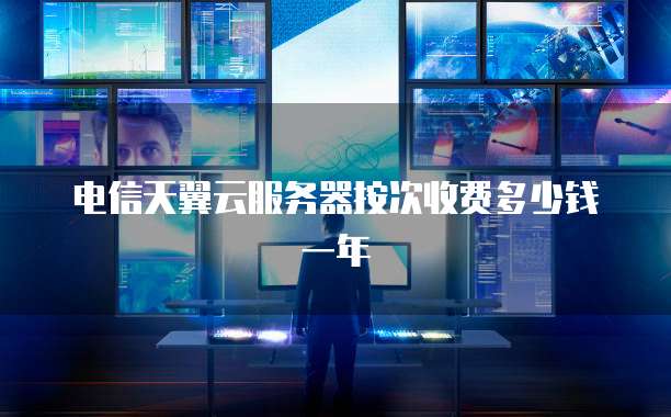 电信天翼云服务器按次收费多少钱一年