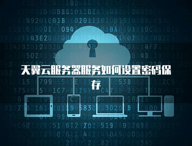 天翼云服务器服务如何设置密码保存