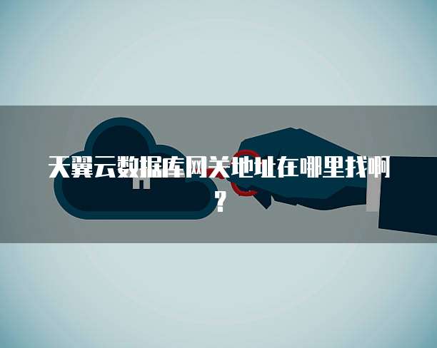 天翼云数据库网关地址在哪里找啊？