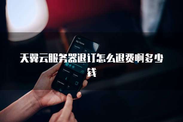 天翼云服务器退订怎么退费啊多少钱