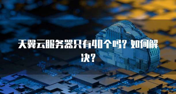 天翼云服务器只有40个吗？如何解决？