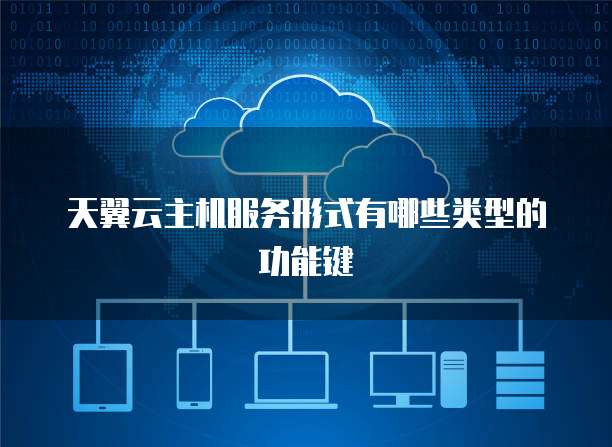 天翼云主机服务形式有哪些类型的功能键