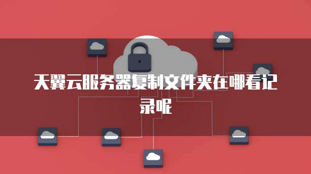天翼云服务器复制文件夹在哪看记录呢