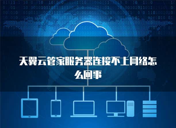 天翼云管家服务器连接不上网络怎么回事