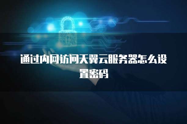 通过内网访问天翼云服务器怎么设置密码