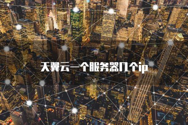 天翼云一个服务器几个ip