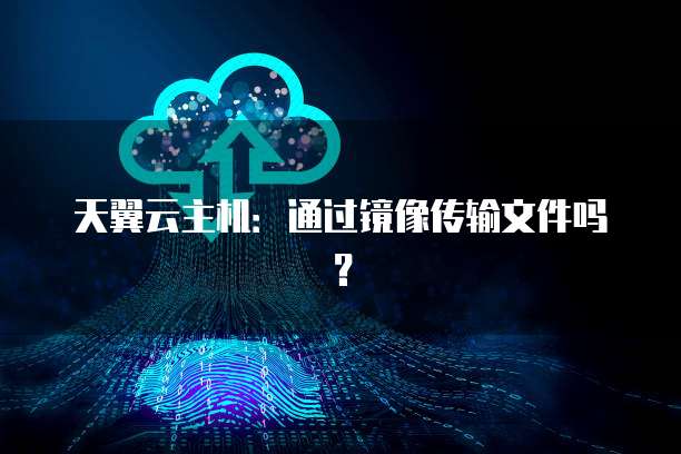 天翼云主机：通过镜像传输文件吗？