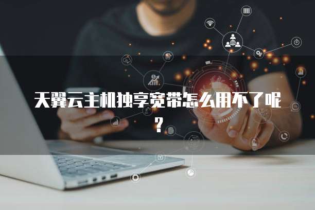 天翼云主机独享宽带怎么用不了呢？