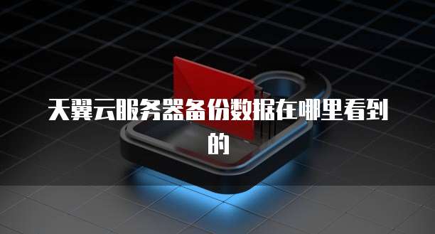 天翼云服务器备份数据在哪里看到的