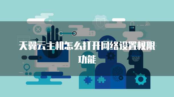 天翼云主机怎么打开网络设置权限功能
